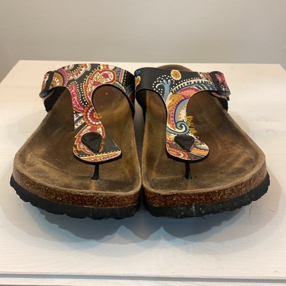 Viking Cork Thong Sandals with Colourful Abstract Design - Picture 5 of 10